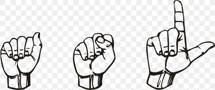 American Sign Language Clip Art, PNG, 1280x540px, American Sign Language, Alphabet, Baby Sign Language, Black And White, British Sign Language Download Free