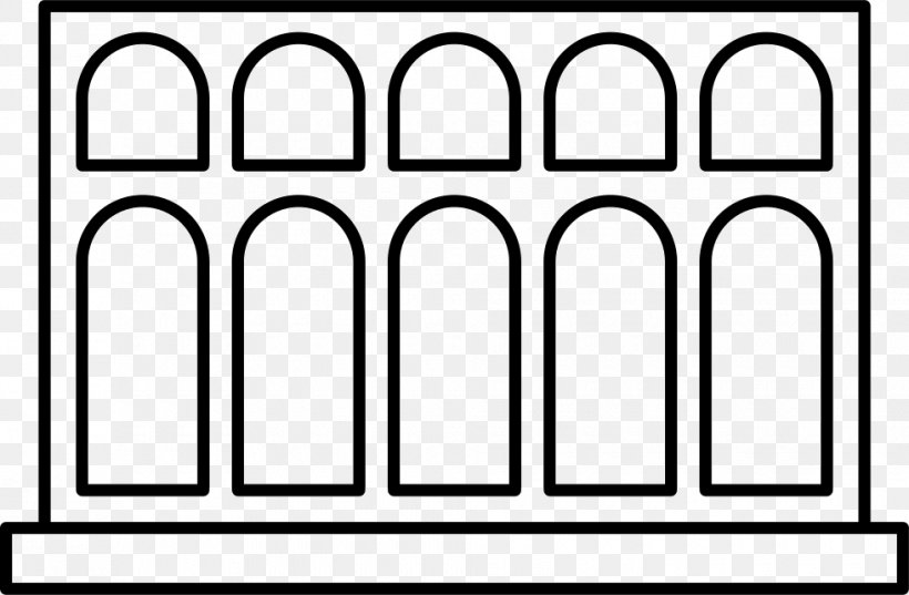 Aqueduct Of Segovia Drawing, PNG, 980x642px, Aqueduct Of Segovia, Aqueduct, Area, Black, Black And White Download Free