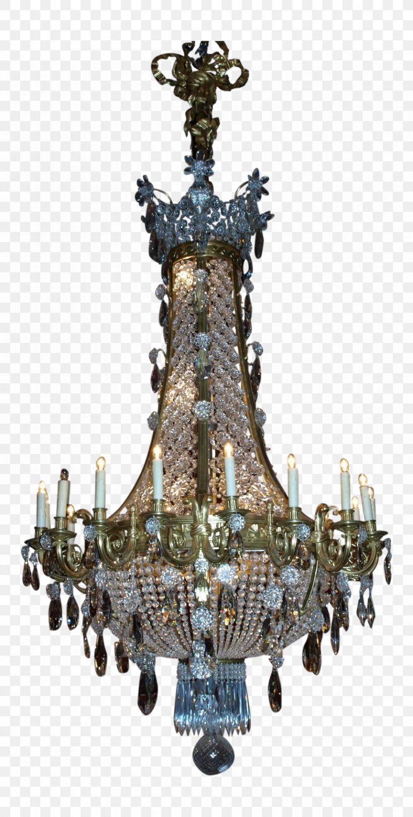 Chandelier Baccarat Lighting Light Fixture Ceiling, PNG, 858x1696px, Chandelier, Antique, Baccarat, Brass, Ceiling Download Free