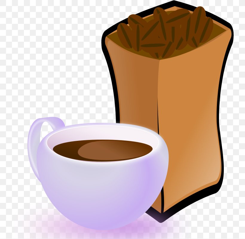 Coffee Bean Cafe Clip Art Vector Graphics, PNG, 747x801px, Coffee, Bean, Cafe, Caffeine, Cappuccino Download Free