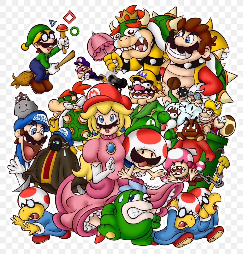 Super Mario Bros. Lakitu Super Smash Bros. Brawl Bowser, PNG, 1024x1070px, Mario, Art, Bowser, Cartoon, Character Download Free