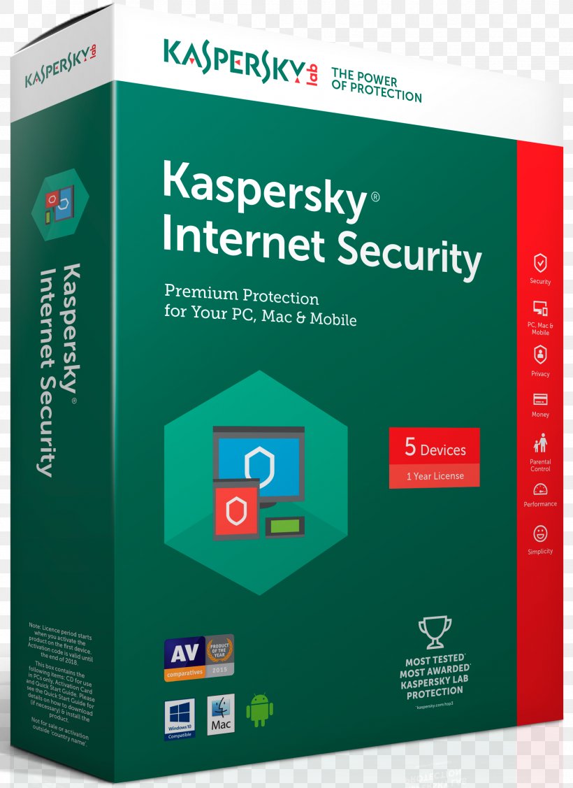 Kaspersky Internet Security Antivirus Software Macintosh Kaspersky Anti-Virus Kaspersky Lab, PNG, 1837x2526px, Kaspersky Internet Security, Antivirus Software, Brand, Computer, Computer Software Download Free