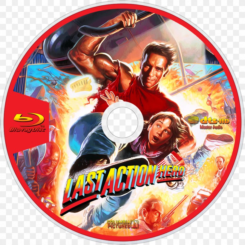 Last Action Hero Blu-ray Disc Action Film Film Director, PNG, 1000x1000px, Bluray Disc, Action Film, Action Hero, Arnold Schwarzenegger, Dvd Download Free