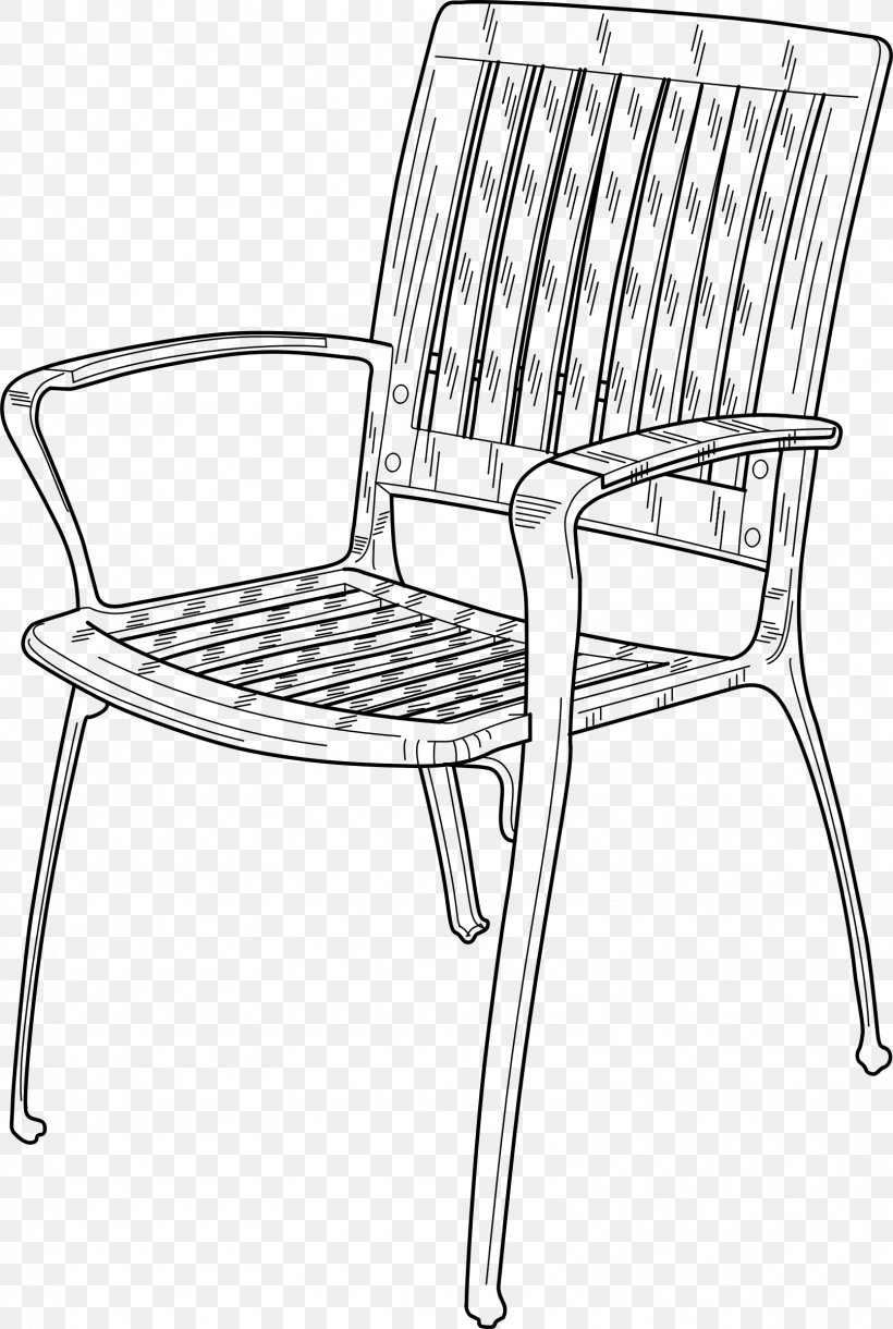 Chair Garden Furniture Clip Art, PNG, 1612x2400px, Chair, Area, Armrest, Black And White, Chaise Longue Download Free