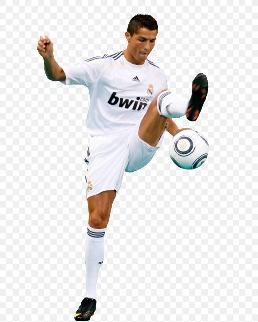 Cristiano Ronaldo Real Madrid C.F. Athlete Football Player Clip Art, PNG, 695x1024px, Cristiano Ronaldo, Athlete, Ball, Baseball Equipment, Dribbling Download Free