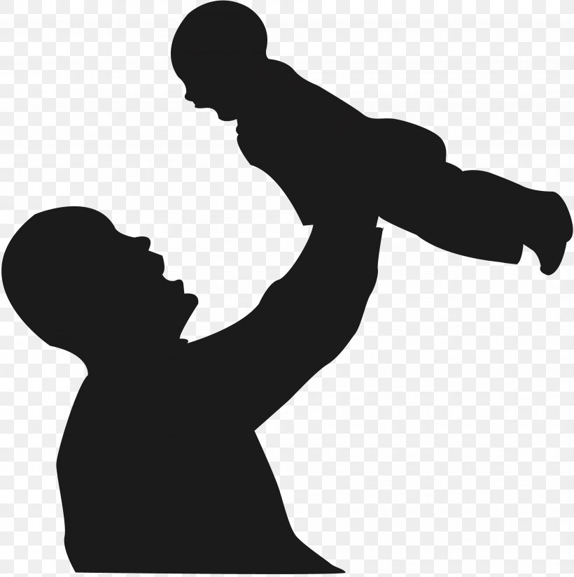 Father's Day Silhouette, PNG, 3815x3840px, Father, Arm, Black And White, Bridegroom, Cartoon Download Free