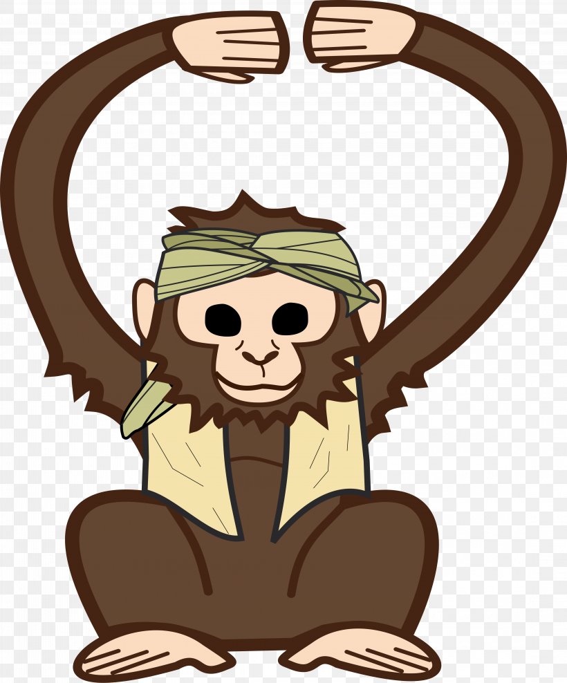 Monkey Ape Illustration Gorilla Music, PNG, 4364x5262px, Monkey, Ape, Art, Cartoon, Character Download Free
