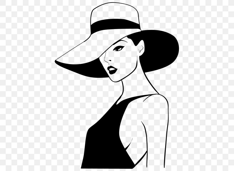 Woman With A Hat Cowboy Hat Drawing Illustration, PNG, 600x600px ...