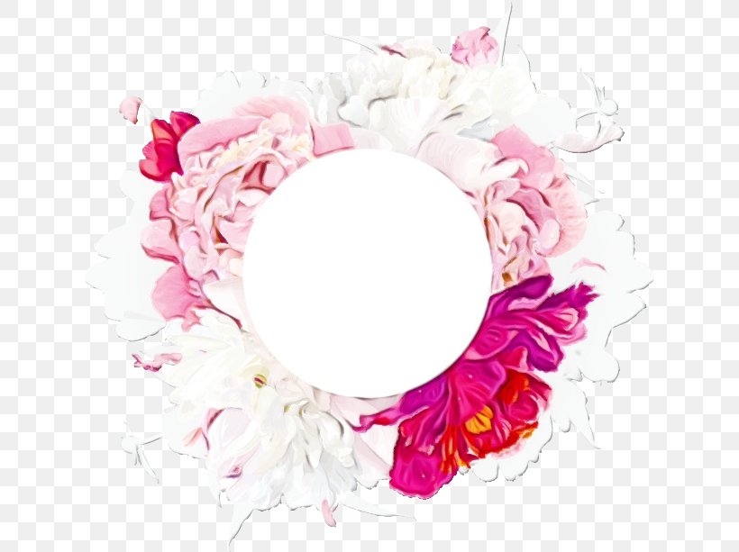 Pink Petal Flower Plant Circle, PNG, 632x613px, Watercolor, Fashion Accessory, Flower, Paint, Petal Download Free