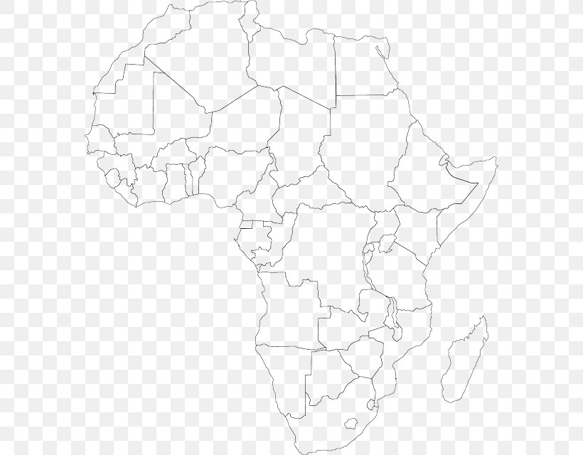 Africa Mapa Polityczna Globe Continent, PNG, 582x640px, Africa, Americas, Area, Artwork, Black And White Download Free