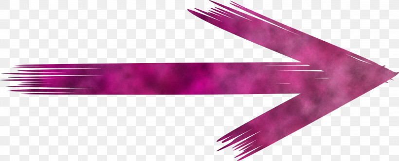 Brush Arrow, PNG, 3000x1218px, Brush Arrow, Magenta, Material Property, Pink, Purple Download Free