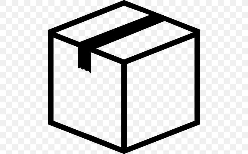Cardboard Box Clip Art, PNG, 512x512px, Box, Area, Black, Black And White, Cardboard Box Download Free