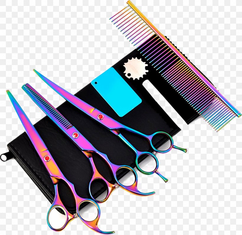 Dog Grooming Thinning Scissors Pet, PNG, 1024x993px, Dog, Animal, Brand, Comb, Curve Download Free