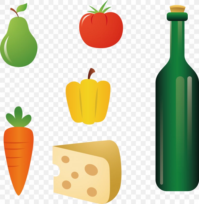 Fruit Vegetable Clip Art, PNG, 1852x1895px, Fruit, Auglis, Bottle, Drawing, Drinkware Download Free