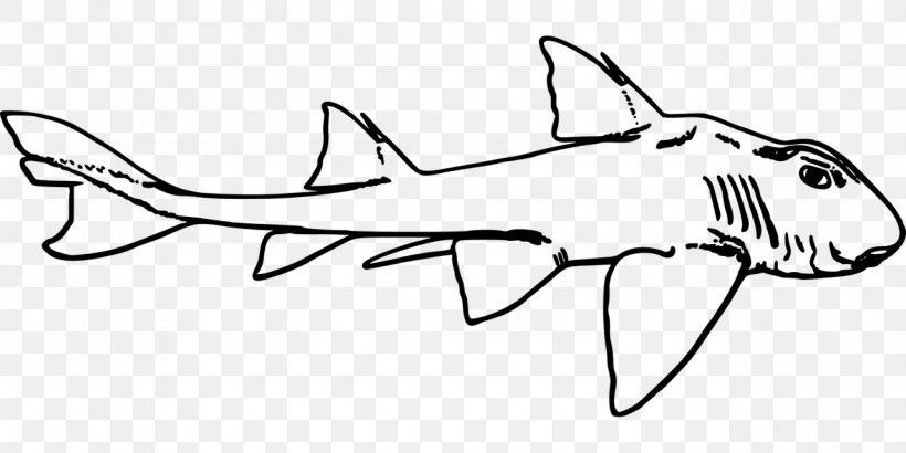 Leopard Shark Clip Art, PNG, 1280x640px, Shark, Arm, Artwork, Automotive Design, Black And White Download Free