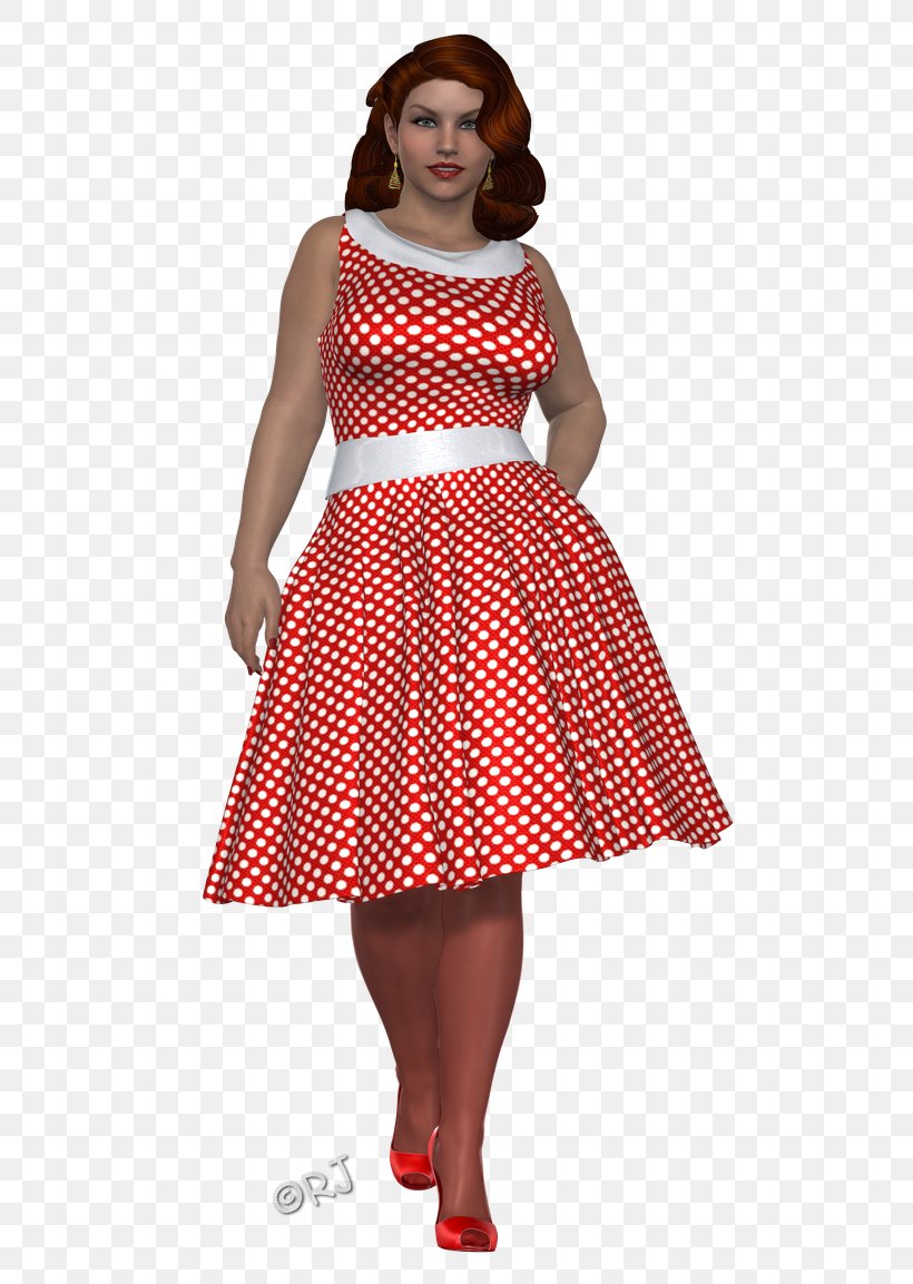 Polka Dot Cocktail Dress Costume, PNG, 546x1153px, Watercolor, Cartoon, Flower, Frame, Heart Download Free