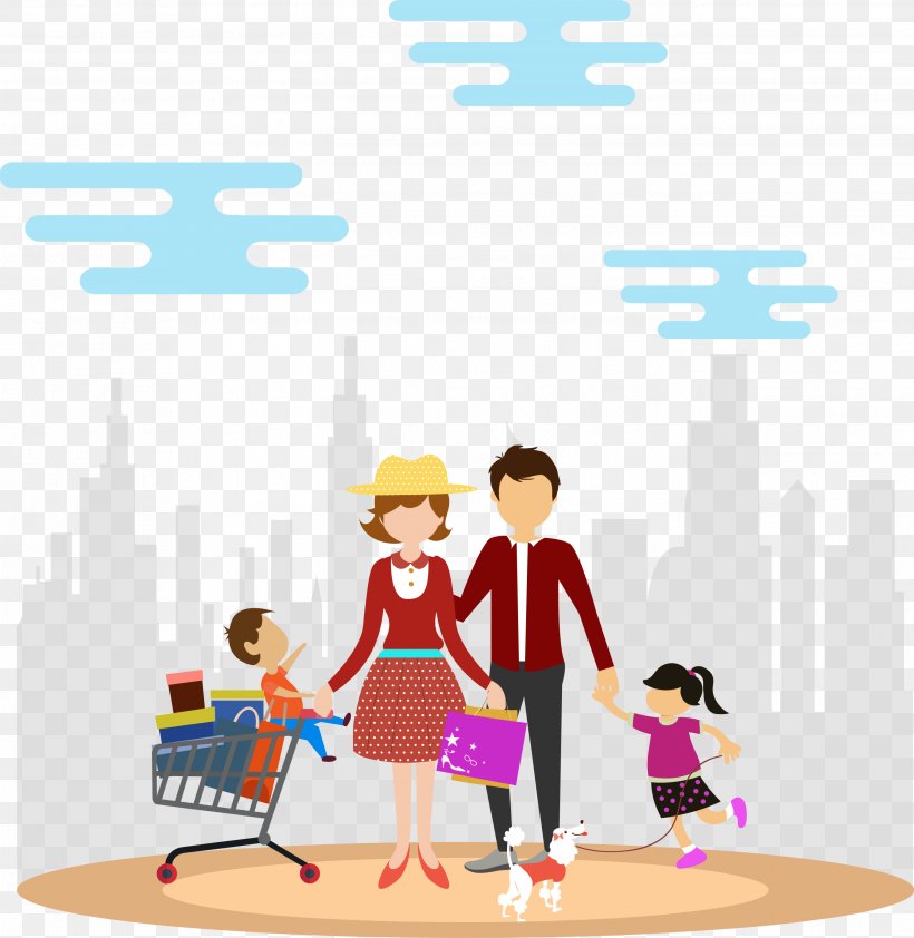 Shopping Family Euclidean Vector Clip Art, PNG, 2696x2770px, Shopping, Art, Cartoon, Child, Clothing Download Free