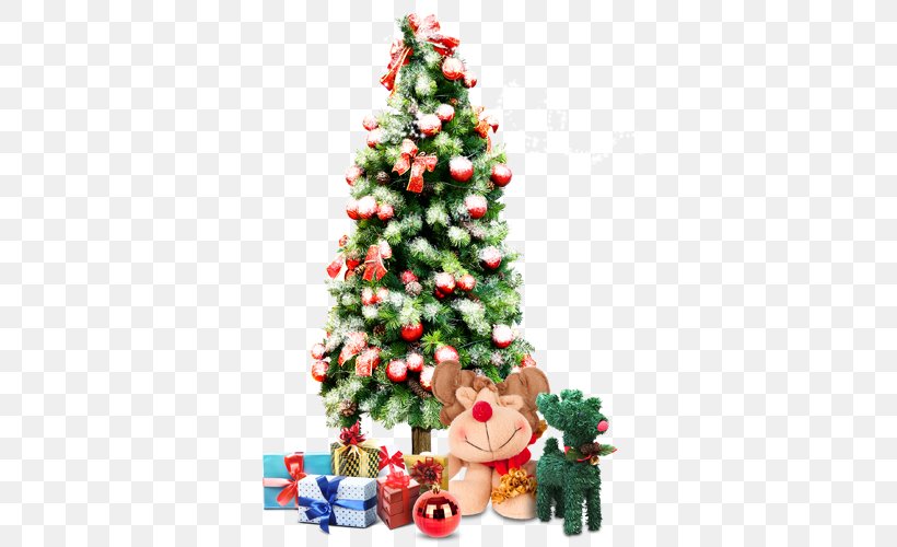 Christmas Tree Santa Claus Christmas Ornament, PNG, 500x500px, Christmas, Christmas Decoration, Christmas Lights, Christmas Ornament, Christmas Tree Download Free