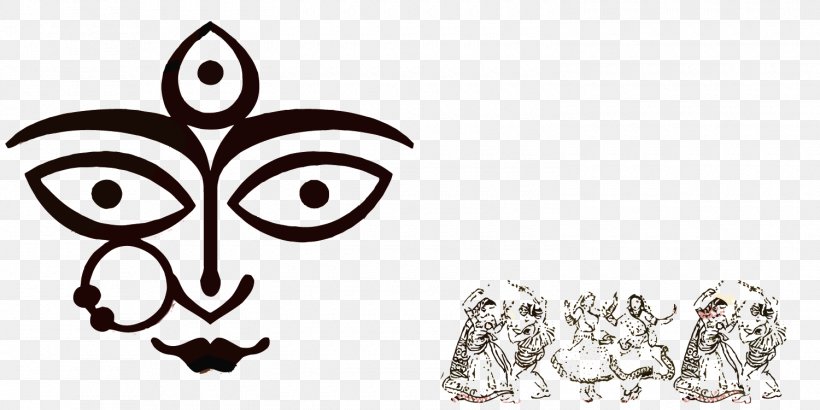Shiva Navaratri Durga Hinduism Devi, PNG, 1500x750px, Shiva, Art, Black And White, Brand, Cartoon Download Free