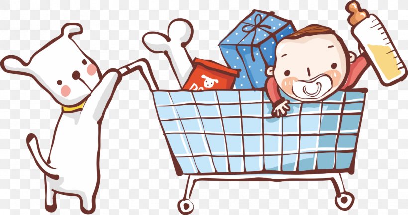 Shopping Cart Cartoon, PNG, 1122x592px, Shopping Cart, Area, Cartoon, Child, Designer Download Free