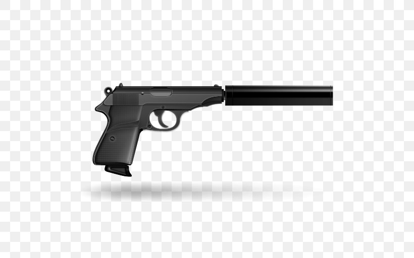 Trigger Firearm Revolver James Bond Walther PP, PNG, 512x512px, Trigger, Air Gun, Airsoft, Airsoft Gun, Airsoft Guns Download Free