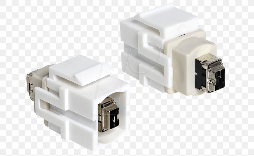 Adapter Electrical Connector Keystone Module IEEE 1394 Twisted Pair, PNG, 664x504px, Adapter, Cable, Category 5 Cable, Category 6 Cable, Computer Download Free