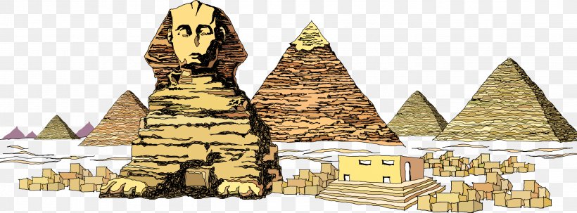 Great Sphinx Of Giza Great Pyramid Of Giza Egyptian Pyramids Cairo Ancient Egypt, PNG, 2847x1055px, Great Sphinx Of Giza, Ancient Egypt, Cairo, Egyptian Pyramids, Giza Download Free