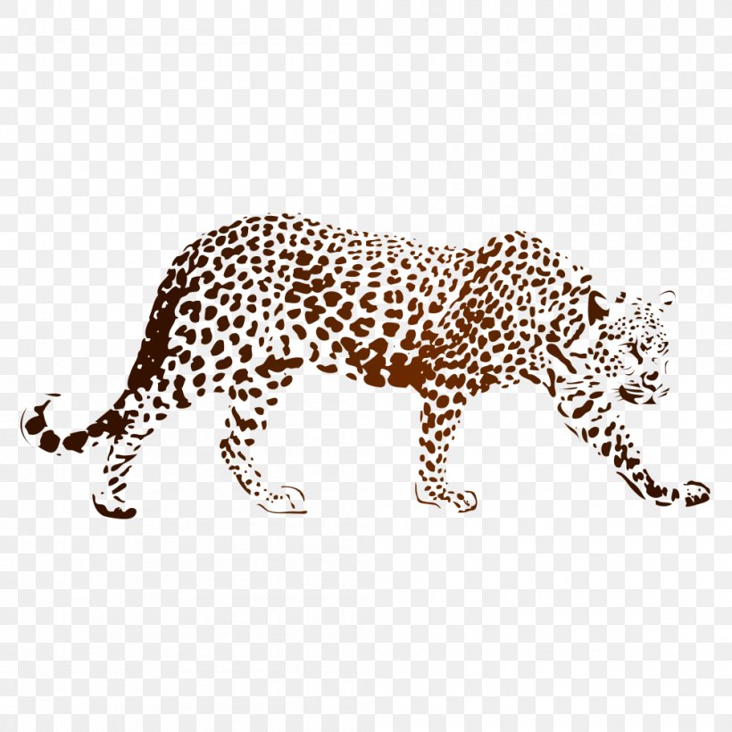 Leopard Cheetah Wall Decal Sticker, PNG, 1000x1000px, Leopard, Animal Print, Big Cats, Carnivoran, Cat Like Mammal Download Free