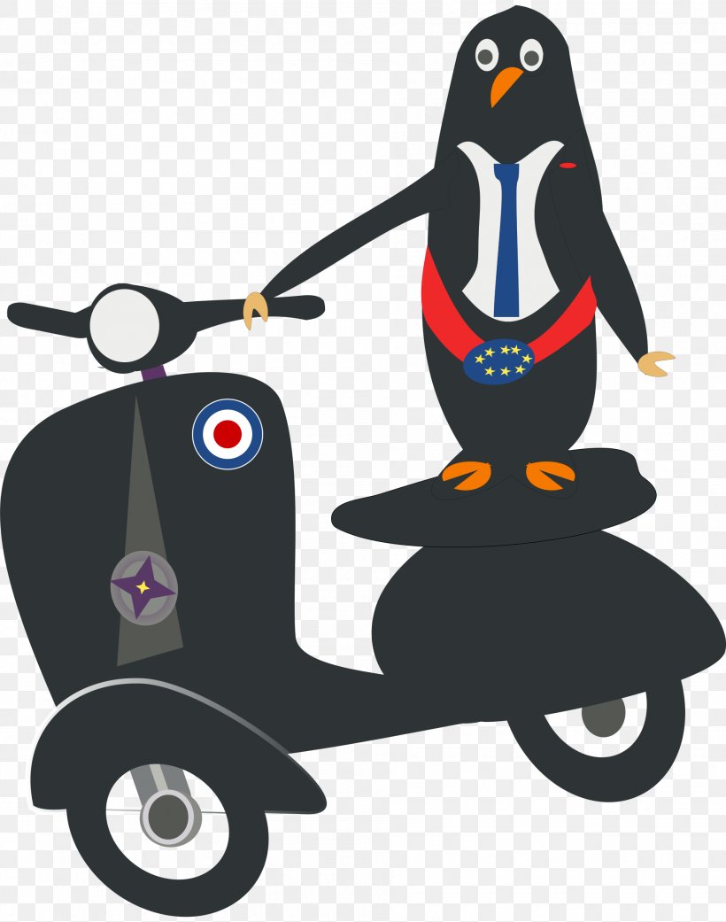 Scooter Piaggio Vespa Motorcycle Clip Art, PNG, 1890x2400px, Scooter, Beak, Bird, Flightless Bird, Moped Download Free