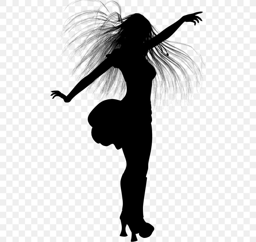 Silhouette Hair Woman Clip Art, PNG, 500x777px, Silhouette, Arm, Art, Black And White, Cartoon Download Free