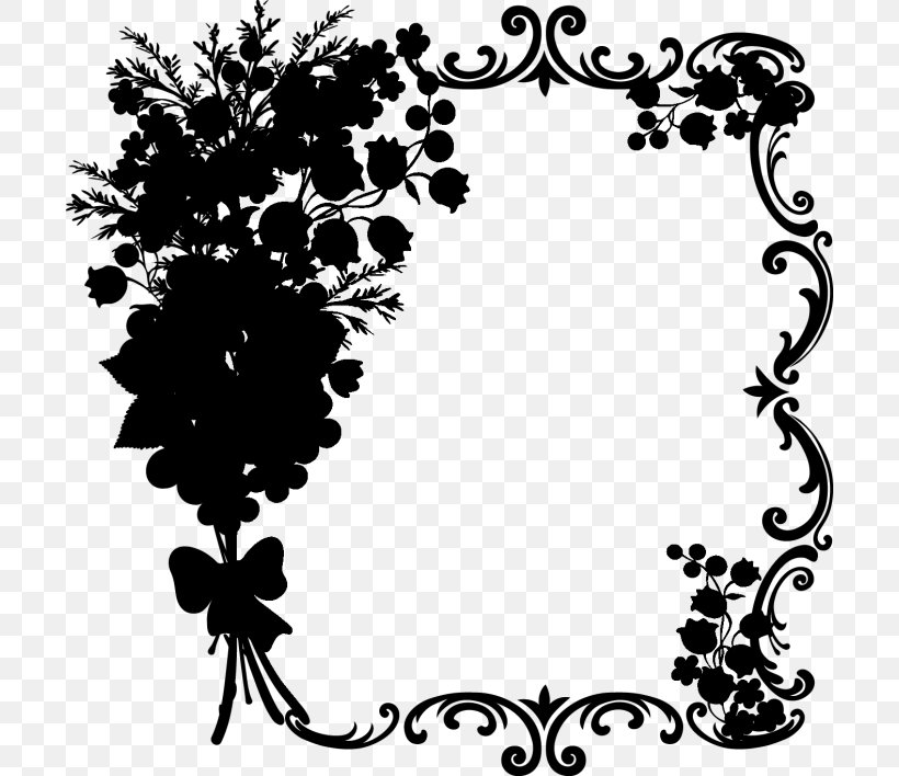 Borders And Frames Floral Design Clip Art Flower Floral Ornament, PNG, 700x708px, Borders And Frames, Blue, Blue Flower, Decorative Arts, Drawing Download Free