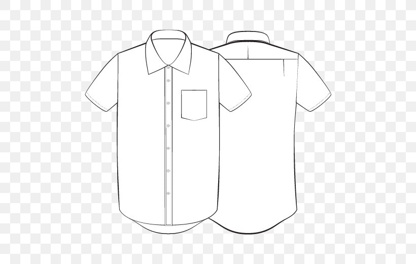 Dress Shirt Collar Outerwear Sportswear Uniform, PNG, 520x520px, Dress Shirt, Area, Black, Black And White, Clothing Download Free