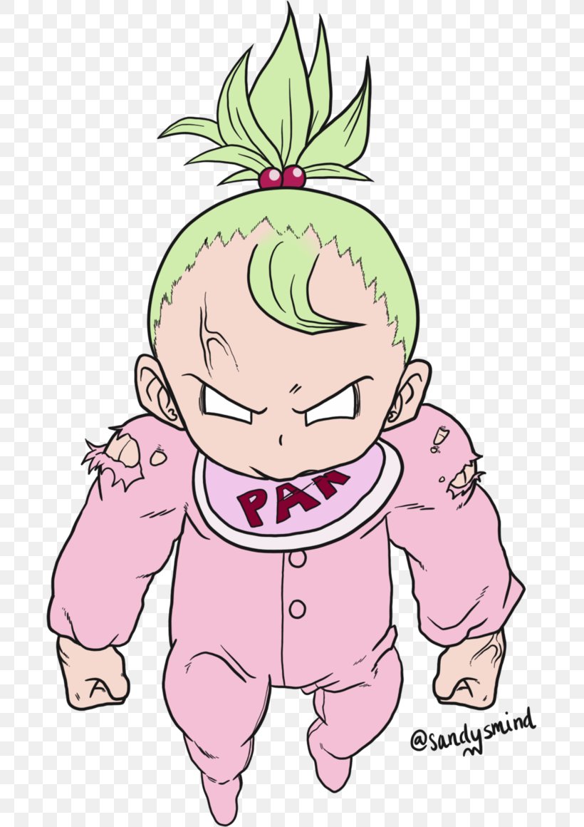 Pan Baby Goten Trunks Piccolo, PNG, 689x1160px, Watercolor, Cartoon, Flower, Frame, Heart Download Free