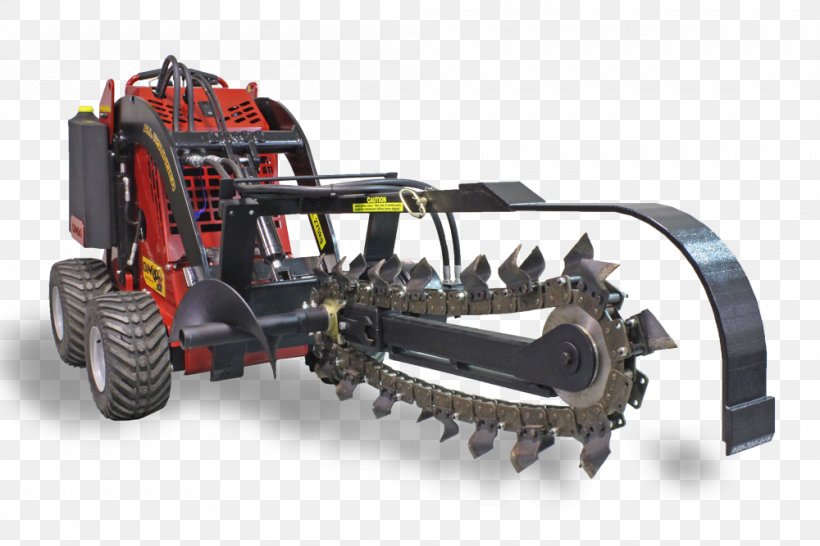 Trencher Machine Dingo Tractor Excavator, PNG, 1000x667px, Trencher, Agricultural Machinery, Automotive Tire, Chassis, Compact Excavator Download Free