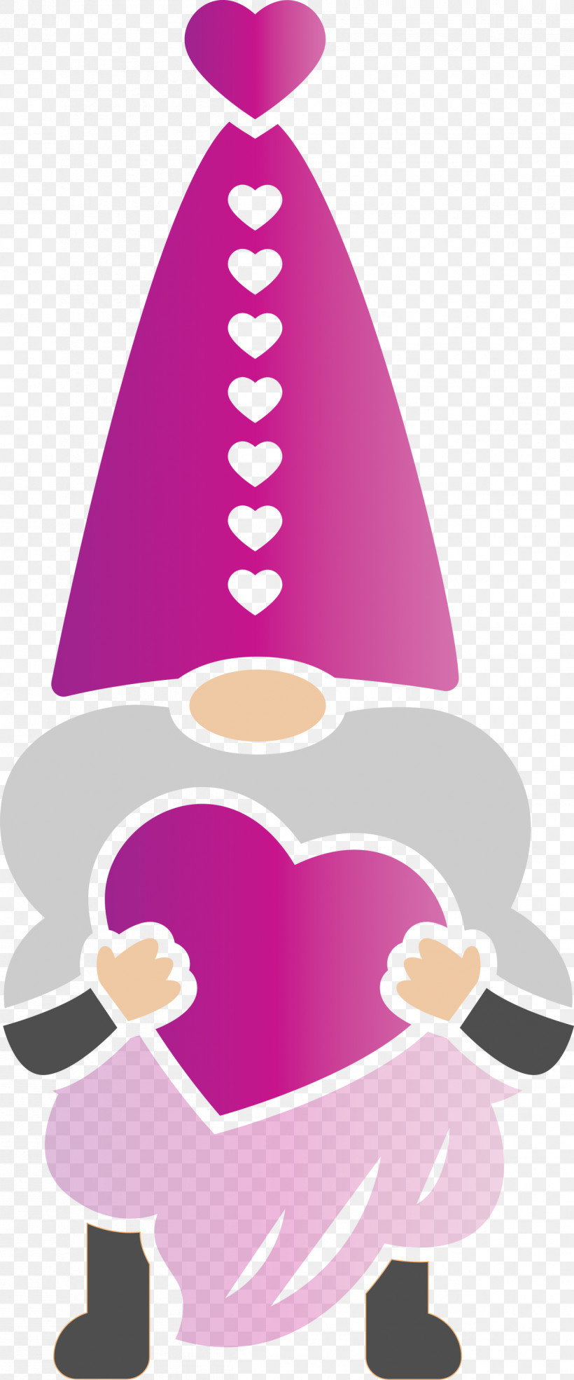 Gnome Loving Red Heart, PNG, 1249x3000px, Gnome, Cone, Frozen Dessert, Loving, Pink Download Free