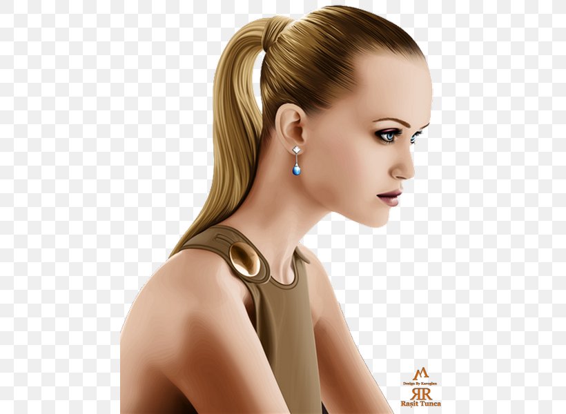 Long Hair Earring Ponytail Brown Hair, PNG, 472x600px, Long Hair, Beauty, Beautym, Blond, Brown Download Free