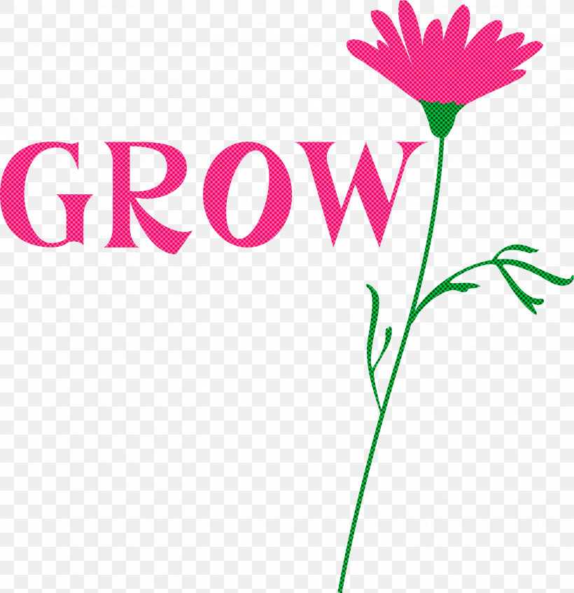GROW Flower, PNG, 2906x2999px, Grow, Cricut, Drawing, Flower, Logo Download Free