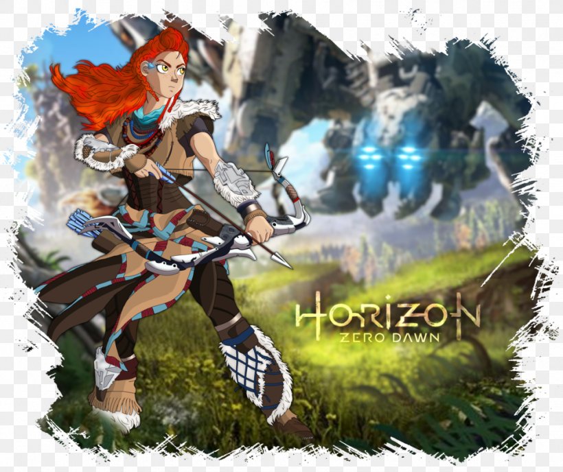 Horizon Zero Dawn Sony PlayStation 4 Slim Video Game Aloy, PNG, 975x819px, Watercolor, Cartoon, Flower, Frame, Heart Download Free