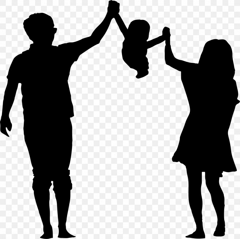 Child Silhouette Parent Clip Art, PNG, 2322x2316px, Child, Arm, Black And White, Communication, Family Download Free