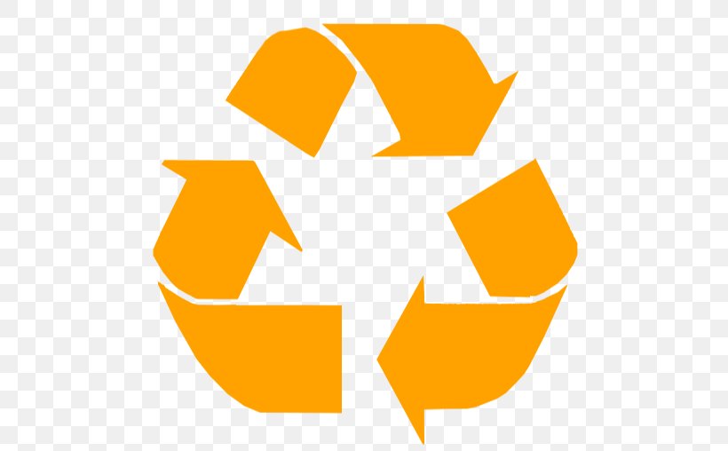 Recycling Symbol Recycling Bin Reuse Waste, PNG, 564x508px, Recycling Symbol, Logo, Orange, Paper Recycling, Plastic Download Free