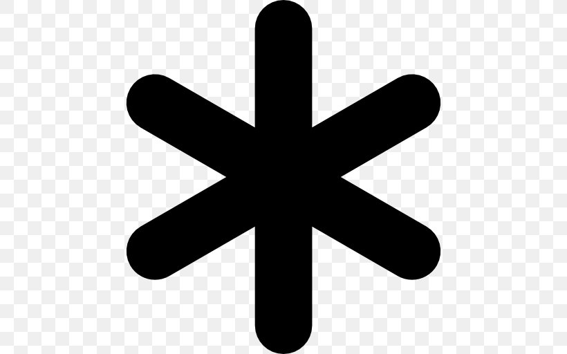 Symbol Asterisk Font Awesome, PNG, 512x512px, Symbol, Asterisk, Black And White, Computer Software, Font Awesome Download Free