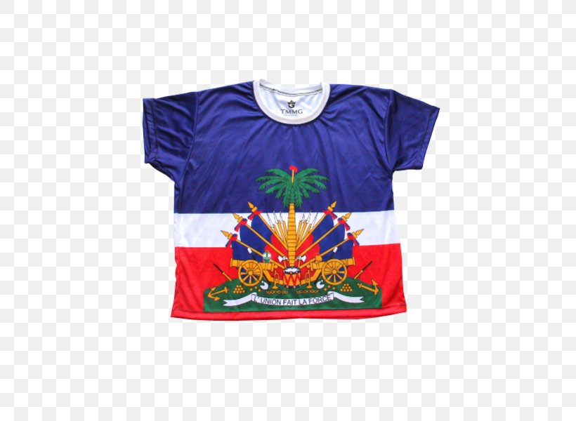 T-shirt Coat Of Arms Of Haiti Flag Of Haiti, PNG, 599x600px, Tshirt, Brand, Clothing, Coat Of Arms Of Haiti, Crop Top Download Free