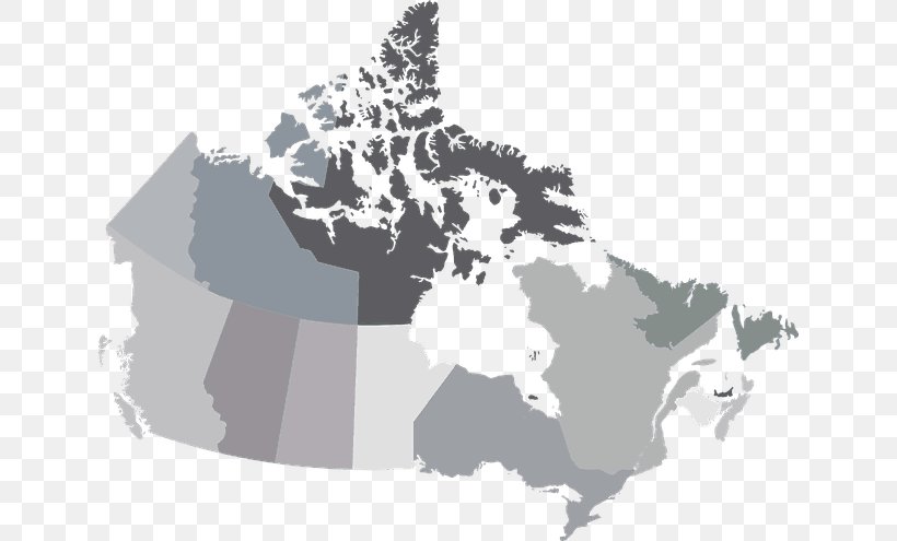 Provinces And Territories Of Canada Vector Map, PNG, 640x495px, Canada, Black And White, Map, Provinces And Territories Of Canada, Road Map Download Free