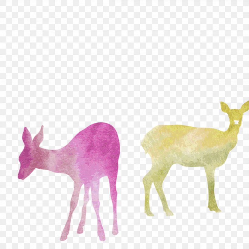 Colorful Background, PNG, 2289x2289px, Reindeer, Animal, Antler, Bisexuality, Cuteness Download Free