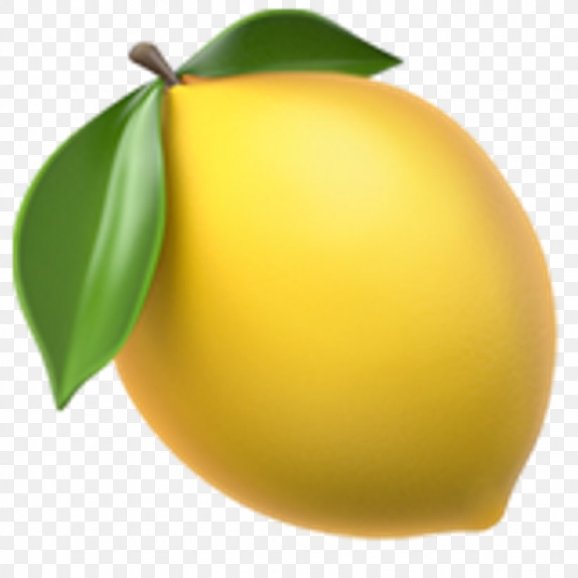 Lemonade Emoji Domain Sticker, PNG, 1024x1024px, Lemon, Apple, Apple Color Emoji, Citric Acid, Citron Download Free