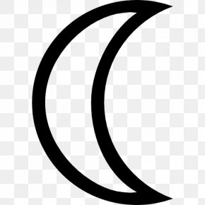 Moon Crescent - Crescent Lunar Phase Moon Shape PNG