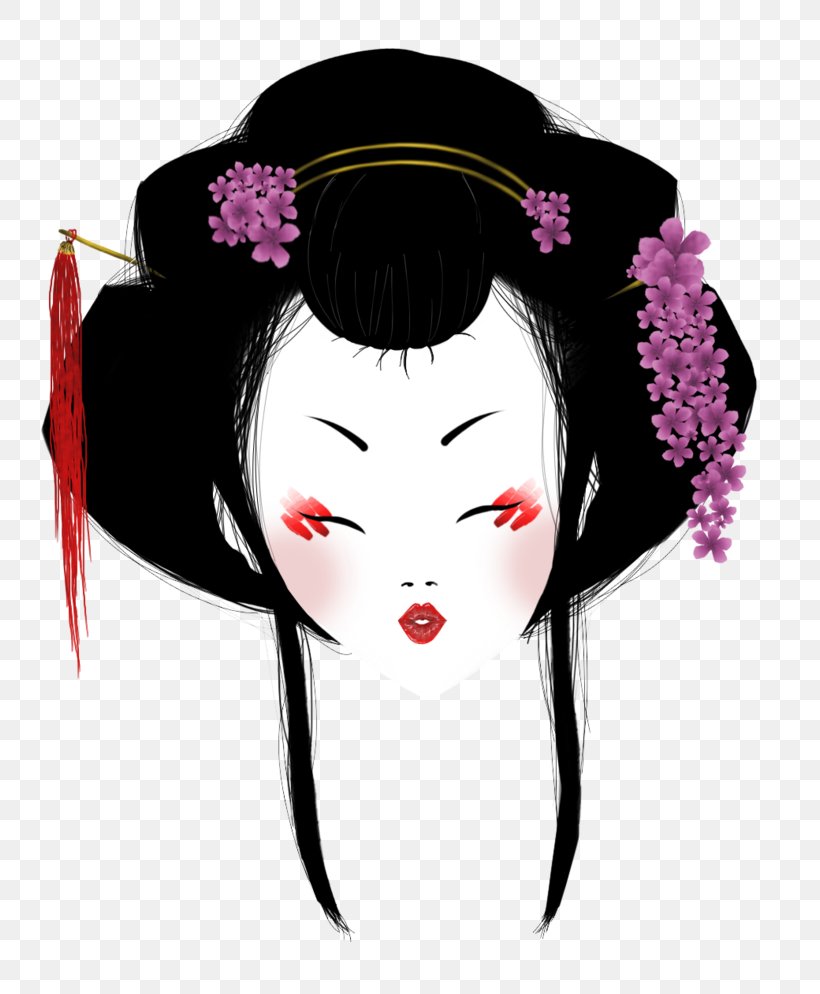 Geisha Cosmetics Maiko Hair Image, PNG, 804x994px, Watercolor, Cartoon, Flower, Frame, Heart Download Free