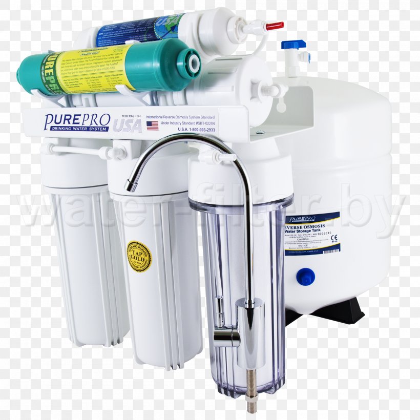 Reverse Osmosis Drinking Water Filter, PNG, 2000x2000px, Reverse Osmosis, Drinking, Drinking Water, Filter, Hardware Download Free