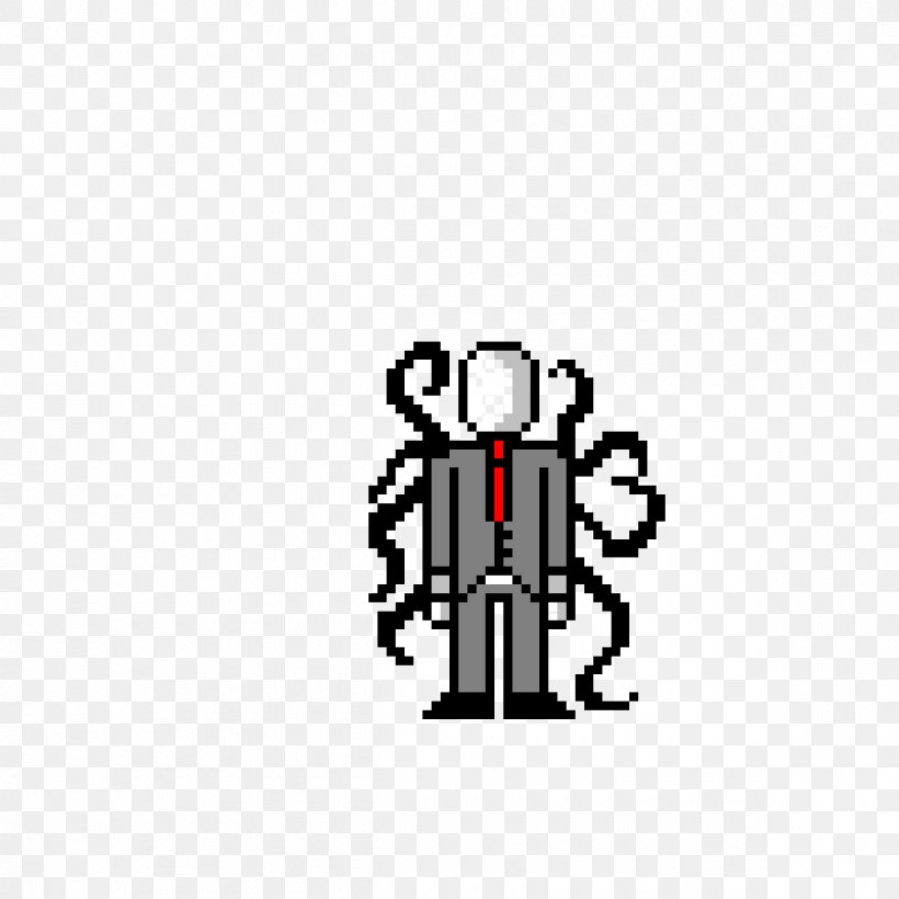slender man pixel art template
