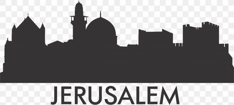 Jerusalem Wall Decal Organization Sticker, PNG, 4726x2130px, Jerusalem, Adhesive, Black And White, Brand, Castle Download Free